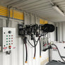 iFUEL Bunded Packaged Lubricants Store 6m - electrical control panel and 3 x lubricants dispensing