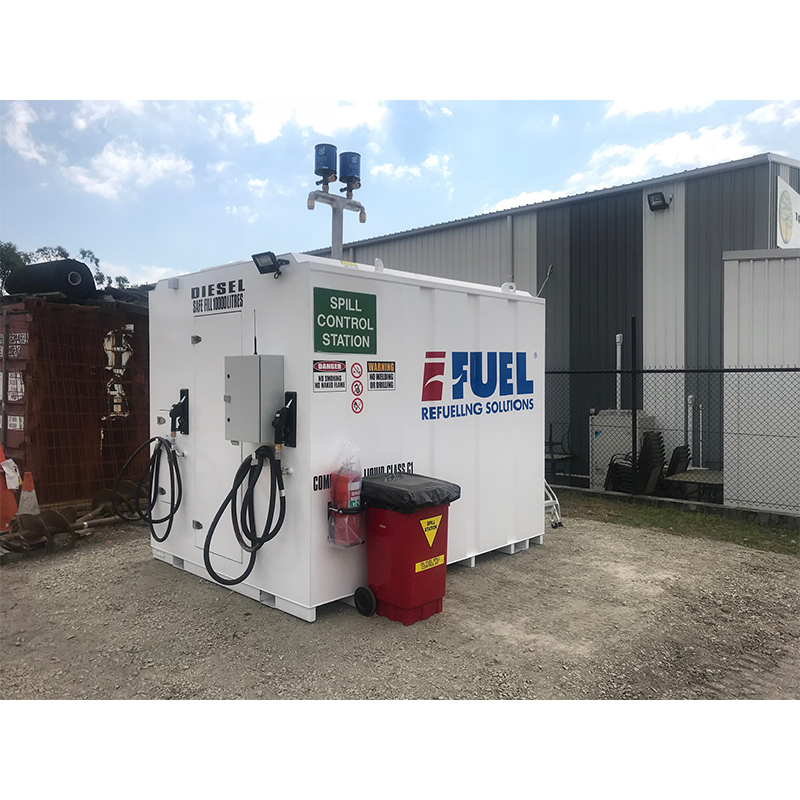 iFUEL STORE Self Bunded Tank 11,000L deployed with a landscaping company in Brisbane