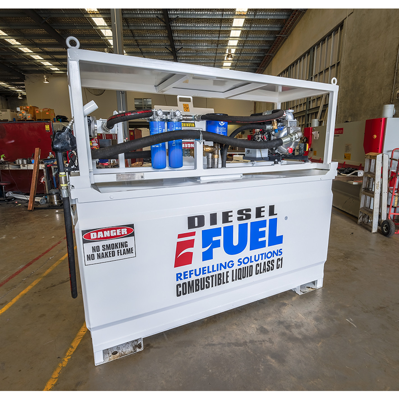 iFUEL® Self Bunded Tank Cube 2200L with Diesel Driven Dispensing Package